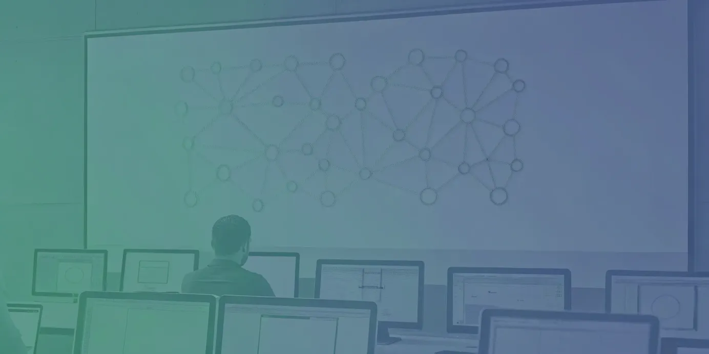 DigitalOcean Kubernetes cluster diagram on a monitor.