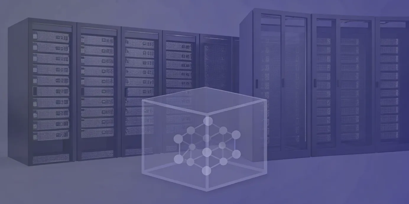 Kubernetes cluster managing containerized applications in a data center.
