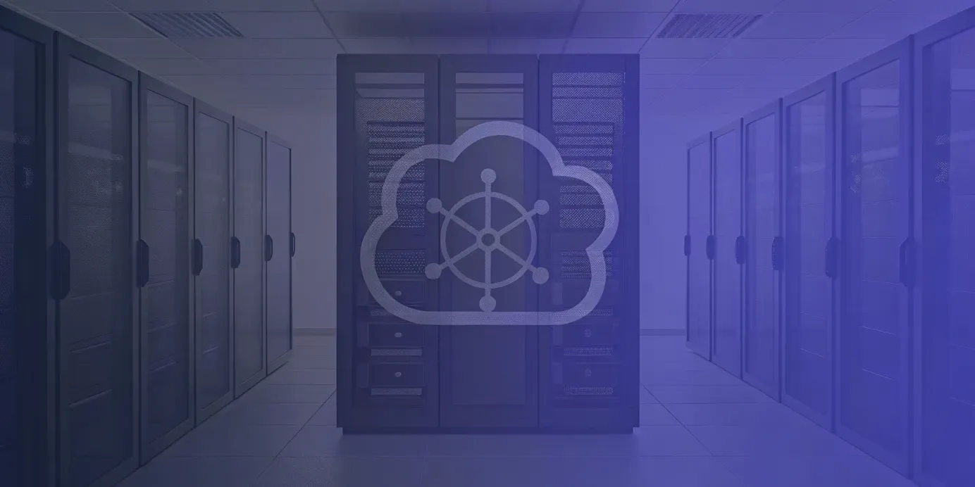 Kubernetes manages containerized applications in a data center.