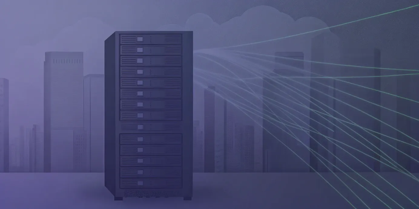 Kubernetes manages containerized apps in a data center.