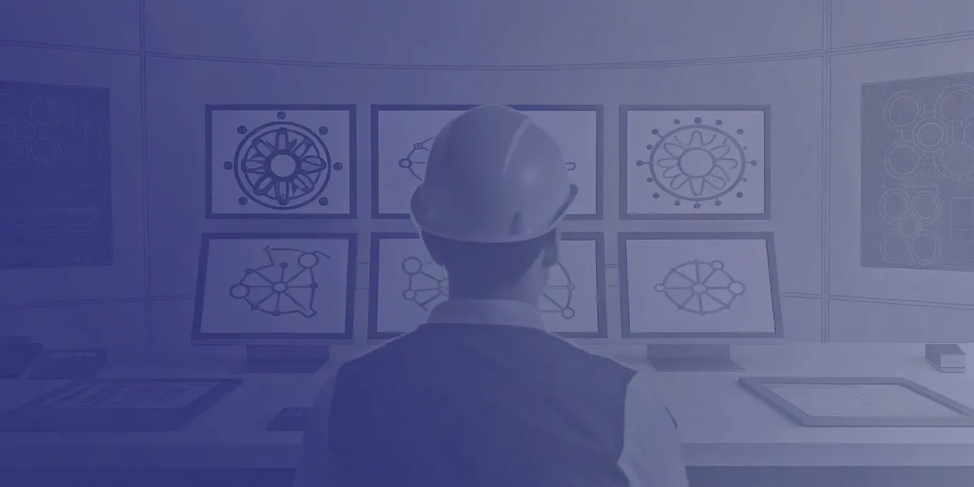 Kubernetes service network diagram on multiple monitors.