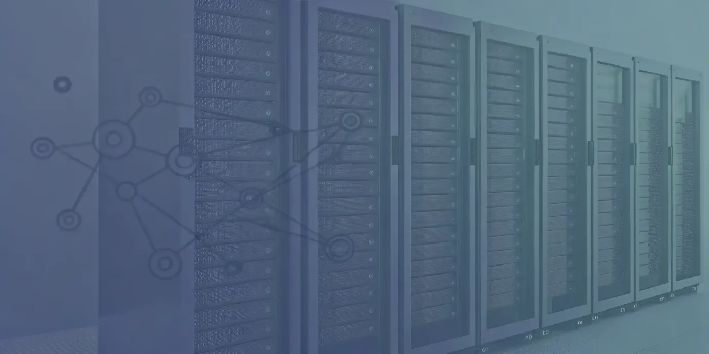 Server racks with network connections showing how the best Kubernetes ingress controllers manage traffic.