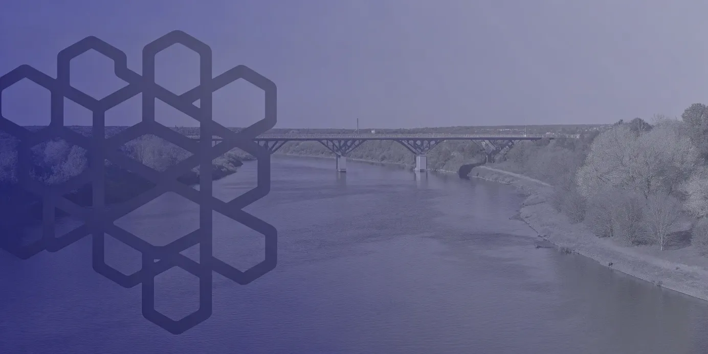 A bridge representing the Kubernetes compatibility matrix connecting different component versions.