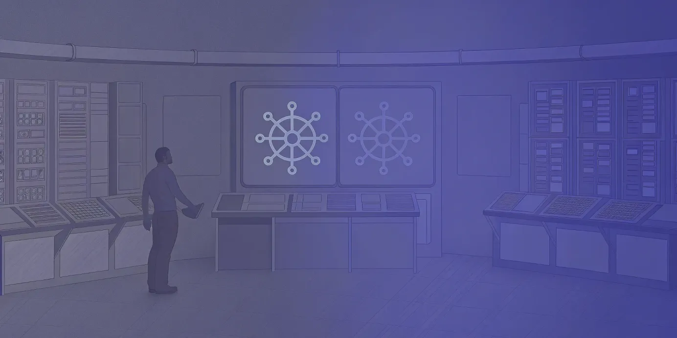 An engineer monitoring Kubernetes fleet visibility on a centralized dashboard.