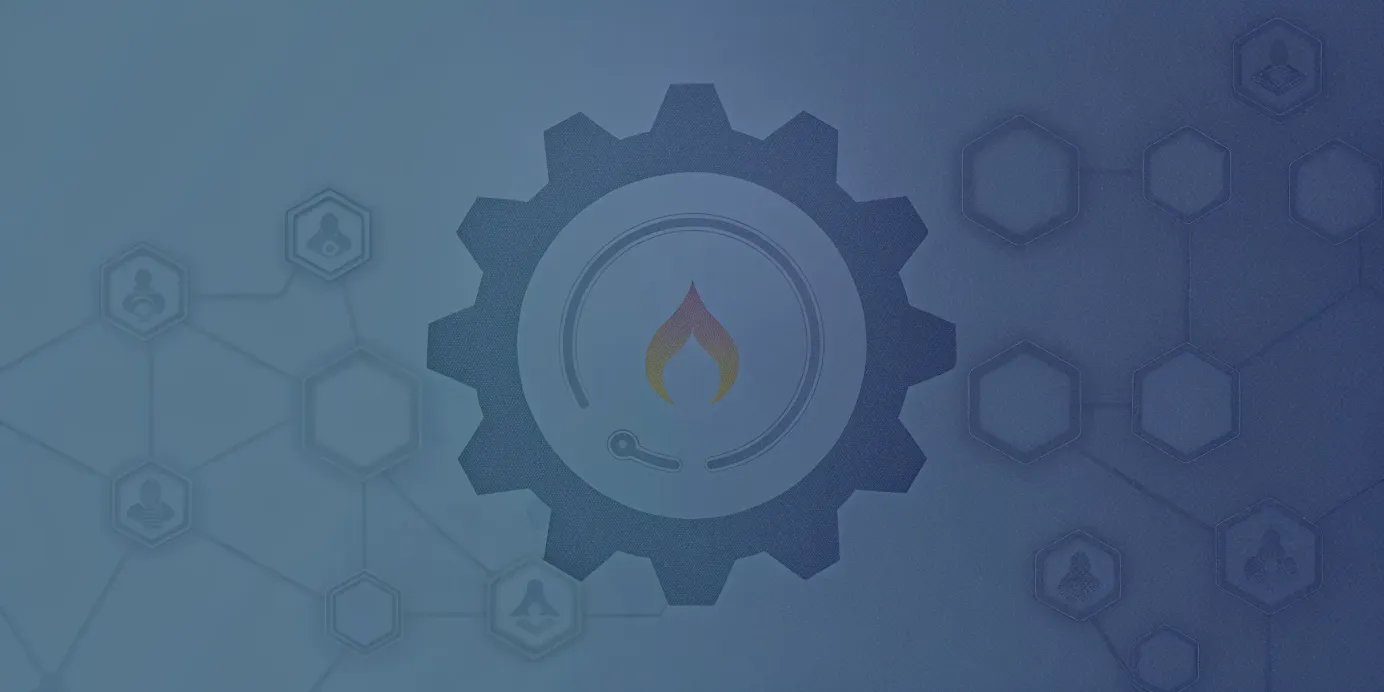 A gear and flame icon representing the Prometheus Operator for Kubernetes monitoring.