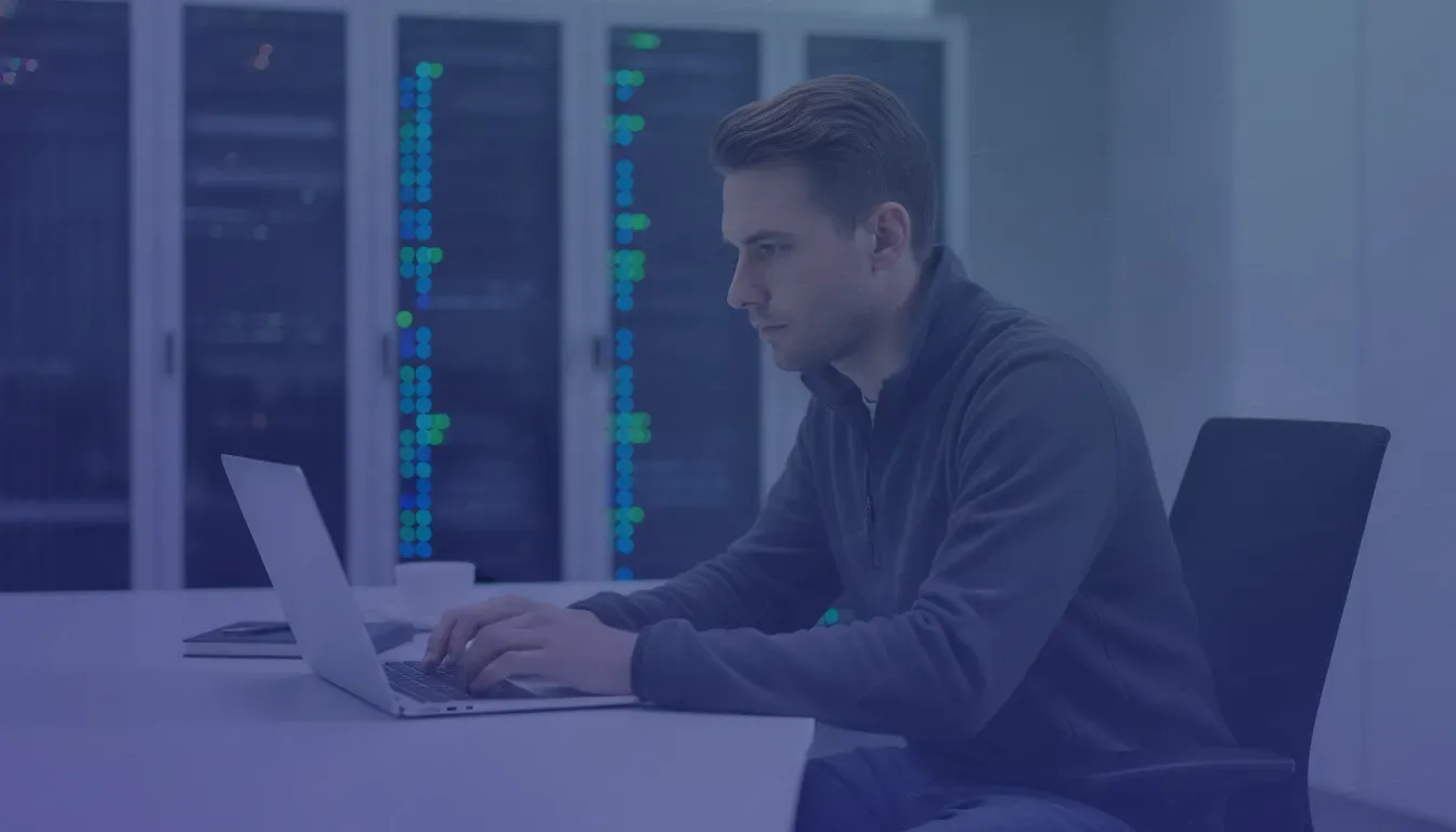 Site reliability engineer debugging a Kubernetes cluster from a monitoring workstation